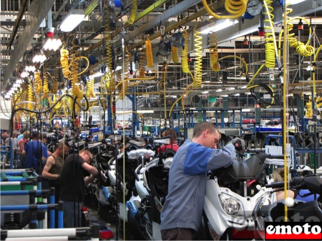 Visite usine MBK / Yamaha de Saint-Quentin
