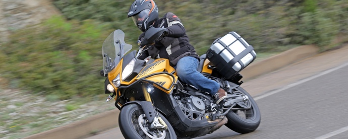 essai de la Aprilia Caponord 1200 Rally modèle 2015