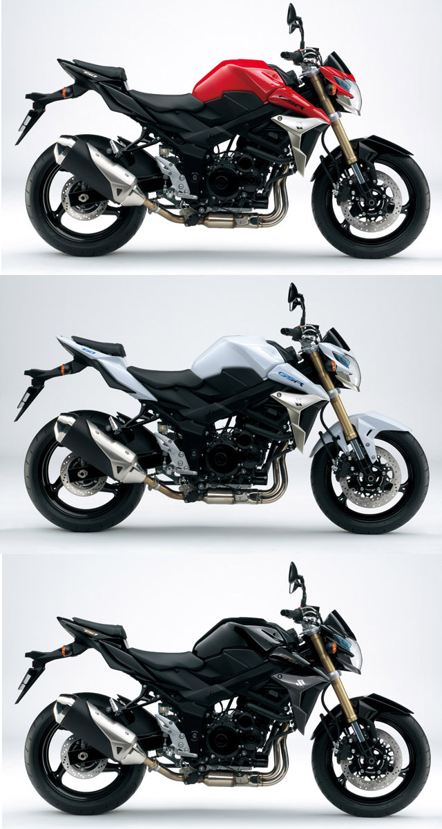 suzuki gsr 750 couleurs