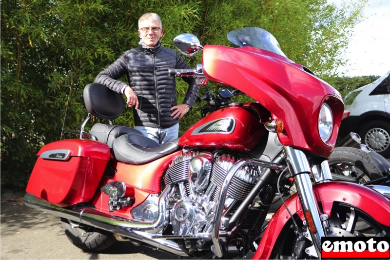 Fabrice et son Indian Chieftain chez Indian Angers, fabrice et son indian chieftain 2019 chez indian angers