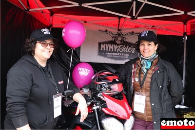 MYMY Rider, Myriam et Sophie, à Toutes En Moto 2020 à Paris