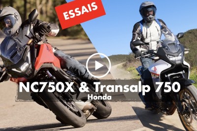 Essais vidéo Honda Transalp 750 et NC750X 2025